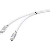 thumbnail of Renkforce USB-Kabel USB 2.0 USB-C® Stecker, USB-C® Stecker 2.00 m Weiß vergoldete Steckkontakte TO-6