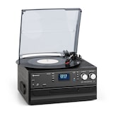 thumbnail of Oakland DAB Retro-Stereoanlage DAB+/FM BT-Funktion Vinyl CD Kassette Schwarzes Holz