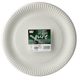 thumbnail of 12 Teller, Pappe "pure" rund Ø 29 cm weiss