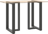 thumbnail of Helloshop26 - Set aus 2 schwarzen T-förmigen Bartischbeinen 60 x 35 x 90 cm mit verstellbaren Nivellierfüßen modernes Design aus 02_0057347