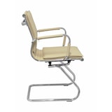 thumbnail of Yeste patín Sillón  confidente/espera con patín cromado similpiel color crema