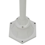 thumbnail of vidaXL Garten-Pollerleuchte E27 220 cm Aluminium 2-Laterne Weiß