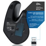 thumbnail of CSL ergonomische Maus, Funk, kabellos, kabellose Vertikal Mouse, Vertikalmaus armschonend & ergonomisch
