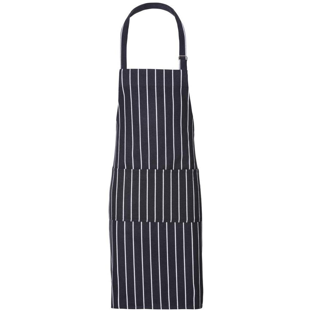 Latzschürze gestreift 70 x 85 cm Farbe navy