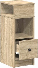 thumbnail of Table de chevet avec tiroir chêne sonoma 25x31x66 cm – Modèle Boisé Bois