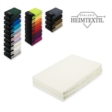 thumbnail of Doppelpack Marke Jersey Spannbettlaken 200 x 220 cm Naturweiss