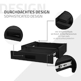 thumbnail of Waschmaschinen Verbindungsrahmen mit Schublade 60,5x54 cm Schwarz aus Stahl