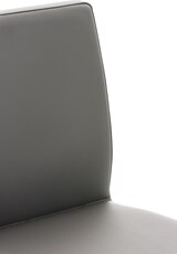 thumbnail of CHEFGASTRO 2er Set Barhocker CANNES Kunstleder Schwarz HxBxT 93x40x49cm Kunstleder Grau Barstuhl