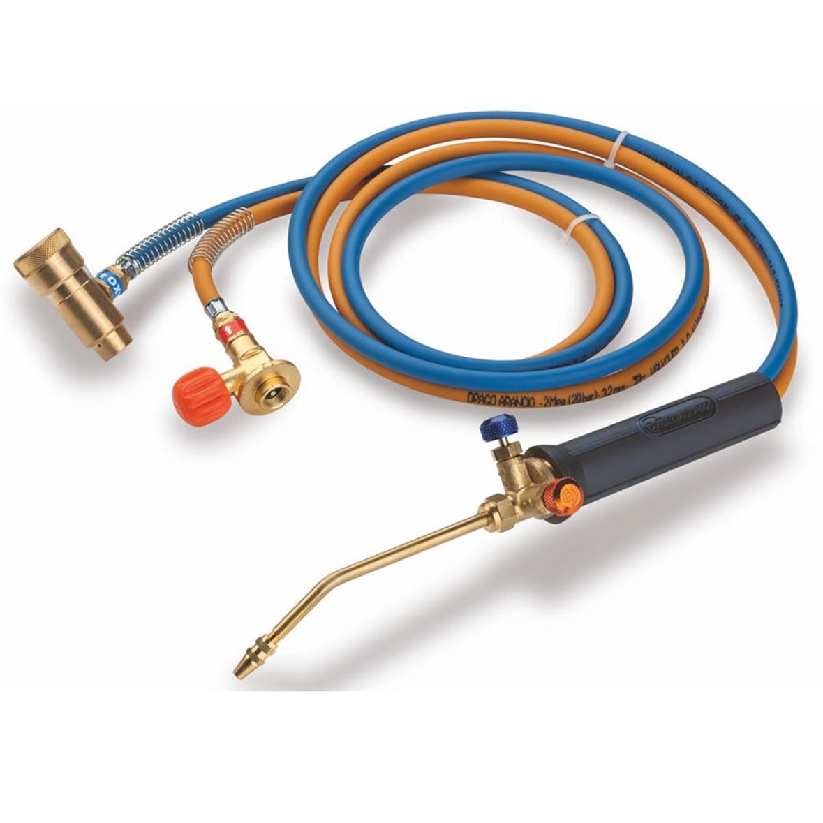 Chalumeau Bi-Gaz Oxygene Propane Tuyau 1.5 m Connection M10 Soudo brasure KEMPER