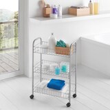 thumbnail of Carrinho de rolamento multiusos 3 níveis Prateado