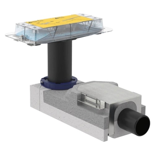 Geberit Rohbauset CleanLine Ø 50 mm Duschrinne, Höhe 90–220 mm