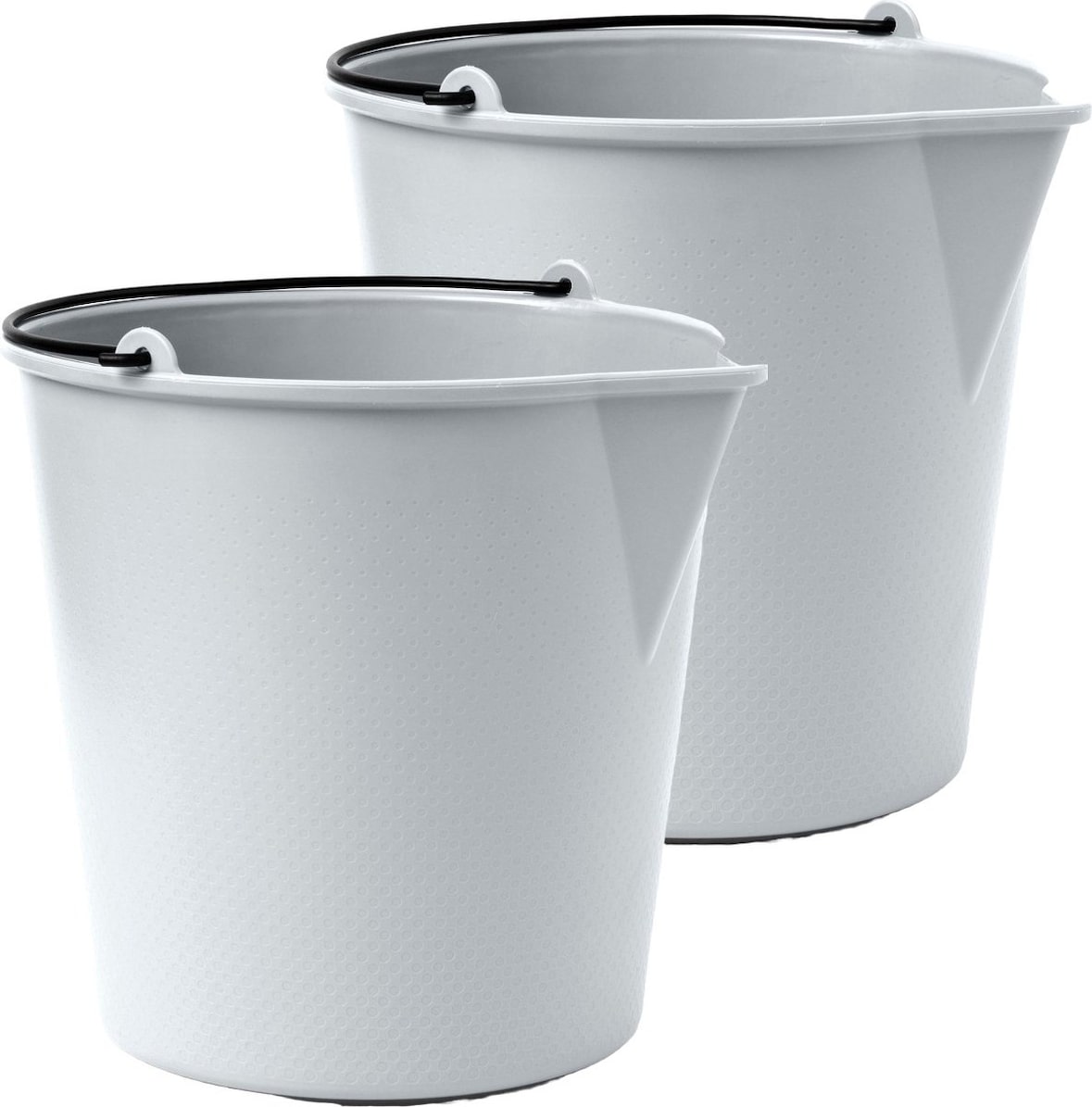 Xala - Drop Emmer 13L - Lichtgrijs – 2 Stuks | Makro