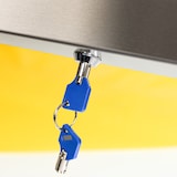 thumbnail of Securit® Visor de informações LED em aço inox – LEDs coloridos – Controle remoto, cabo de 5m incluído