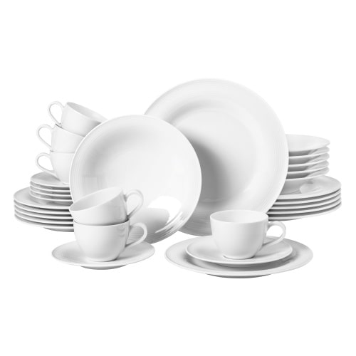 Seltmann Weiden Servizio da tavola Beat bianco 30 pz.