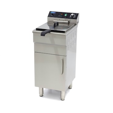 Fritadeira - 16 L - 1 cesto - com torneira de escoamento e suporte