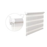 thumbnail of Doppelrollo Duorollo 90 cm breit 150 cm lang grau inkl. Seilzug Fensterrollo Klemmrollo Jalousie