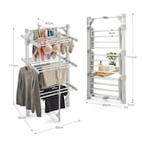 thumbnail of Sirge AsciugaSano 220W Digitaler beheizbarer Wäscheständer, 1-9h Timer, Temperatur 30-70°C, Display