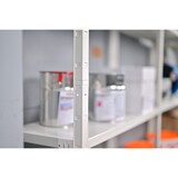 thumbnail of Steck-Grund-/ u 3 Anbauregale, 16 Böden, 1800x4000x350, weiss