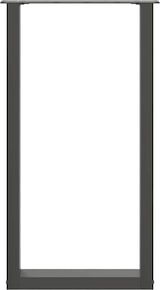 thumbnail of Helloshop26 - Set aus 2 U-förmigen Bartischbeinen 50 x 90 cm mit verstellbaren Nivellierfüßen modernes Design aus anthrazitfarbenem 02_0057462