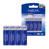 thumbnail of LogiLink LR6B4 - Einwegbatterie - AA - Alkali - 1,5 V - 4 Stück(e) - 1700 mAh