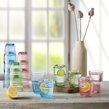 thumbnail of Bormioli Rocco Barshine Box 6 hohe Gläser Blaues Glas 38Cl