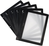 thumbnail of Securit® 5er-Set Einlagen für Speisekarten A4 "Wood" - Braun - 2 Ansichten pro Einlage