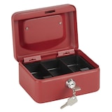 thumbnail of ARREGUI Elegant C9214 Cassetta di sicurezza con chiave | Cassetta Portavalori in acciaio con vassoio Portamonete | Cassaforte portatile 15 cm | Rossa