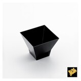 thumbnail of MONOUSO - Mehrweg Fingerfood-Becher aus PS "Pagode" Schwarz 120ml (500 Stück)