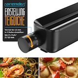 thumbnail of Arendo Nudelmaschine elektrisch, Pasta Maker, 5 Stärken, 120 W, Nudelwalze, 2 Schneideinsätze 2 mm & 6 mm, Knetmaschine