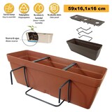 thumbnail of Artplast - Blumenkasten 60 cm mit quadratischer Befestigungsplatte