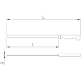 thumbnail of Suporte para fiambre Henckels 300x17x2 mm.