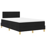 thumbnail of vidaXL LED Boxspringbett mit Kopfteil Schwarz 120 x 200 cm Stoff