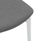 thumbnail of vidaXL Esszimmerstühle mit Kissen 2 Stk. Weiß Massivholz Gummibaum