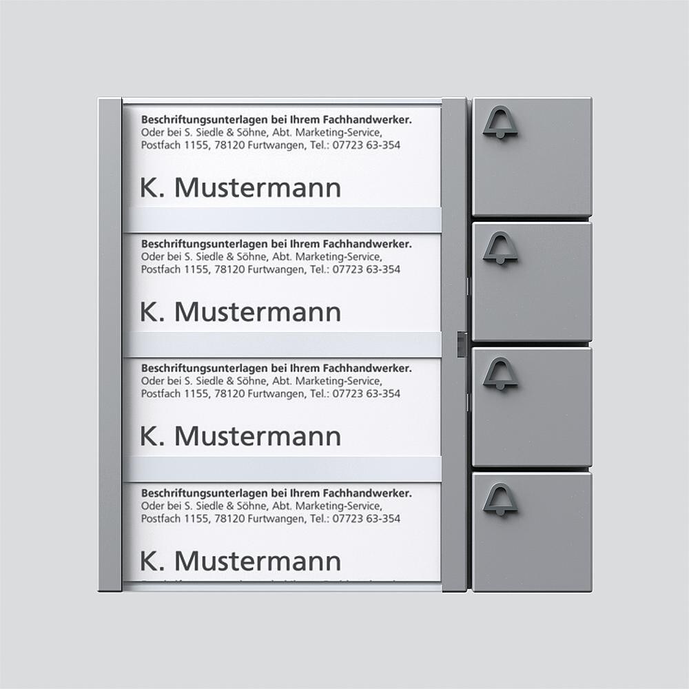 Siedle&Söhne Tasten-Modul TM 612-4 SM 200035528-00