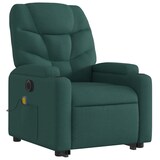 thumbnail of vidaXL Elektrischer Massagesessel mit Aufstehhilfe Dunkelgrün Stoff