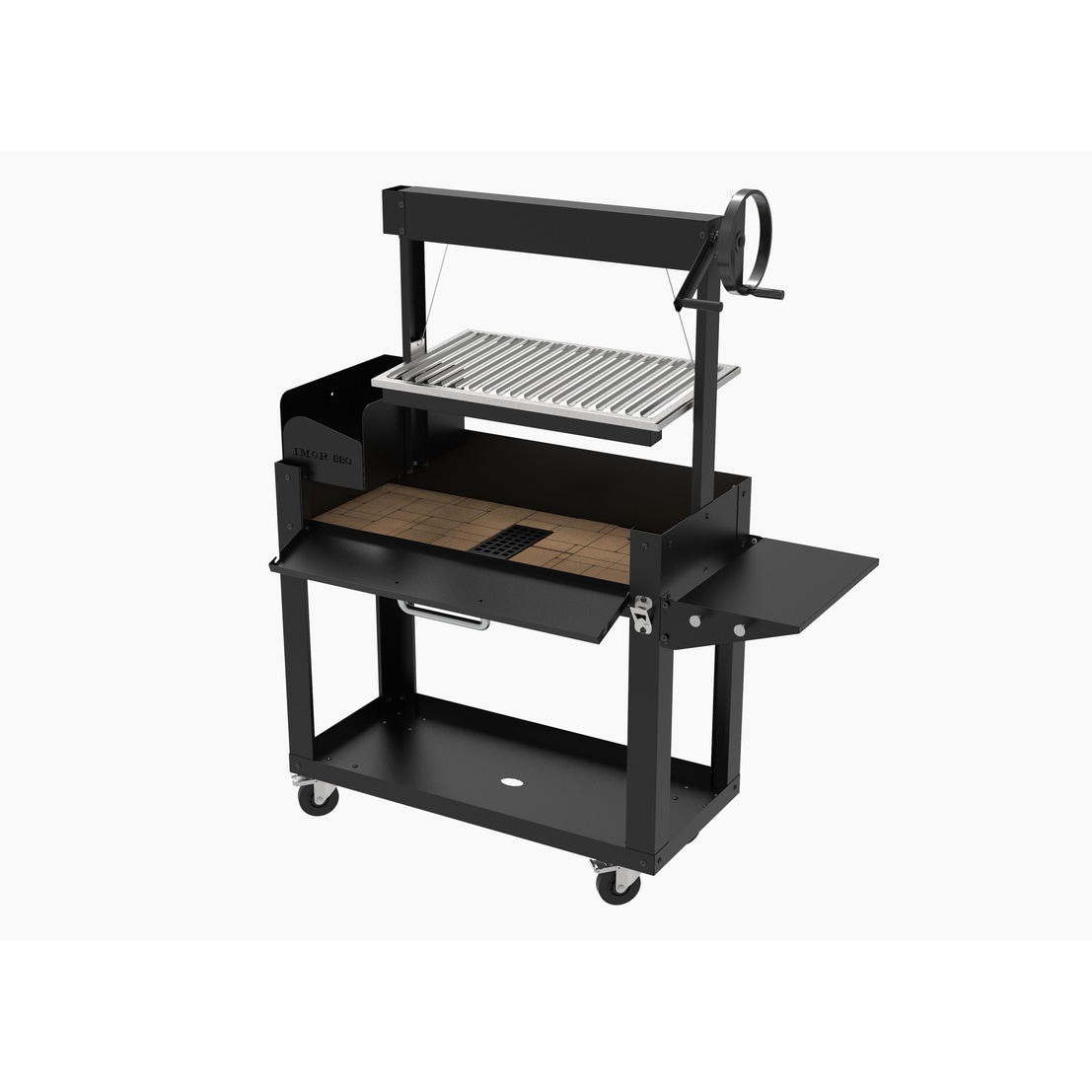 IMOR® Barbacoa con Brasero para Carbón y Leña Modelo LENAGRILL, V‑GRILL