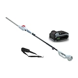 thumbnail of Heggenschaar op telescoopsteel 40V - 43cm blad - 2,5Ah Lithium batterij + 40V LED lader - Schouderriem IKRA
