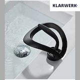 thumbnail of NAVIS | Grifo de baño en cascada de diseño negro | Grifo de fregadero de acero inoxidable de primera calidad | Mezclador hotel 2 conexiones