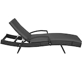 thumbnail of tectake Espreguiçadeira de rattan OCÉANE de alumínio  Preto