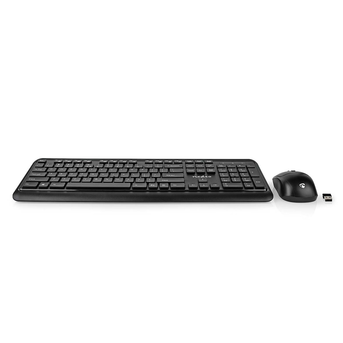 Kit Clavier Et Souris Sans Fil Connexion Usb Qwerty Usage Non Intensif Nedis