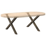 thumbnail of vidaXL Couchtischbeine X-Form 2 Stk. Naturstahl 70x(42-43) cm Stahl