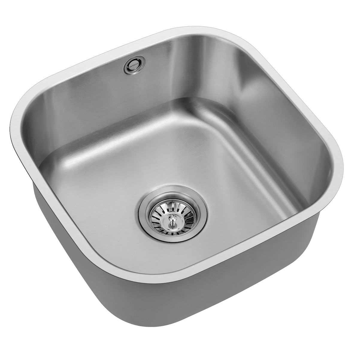 Pia Infiniton Elkano40.40, Largura 44 cm, Uma Cuba Quadrada, Aço Inoxidável