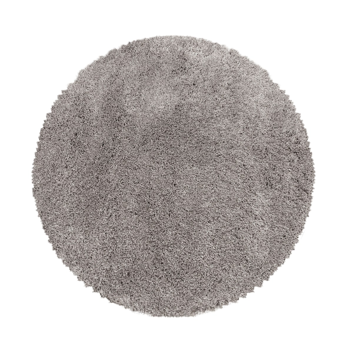 Carpetsale24 Shaggy Hochflor Teppich Beige 120 cm Rund Extra Weich & Waschbar - Jute Rückseite, Einfarbig & Flauschig für Wohnzimmer & Schlafzimmer