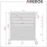 thumbnail of Carrello Degli Attrezzi Con 4 Cassetti Carrello da Officina inkl.Utensili