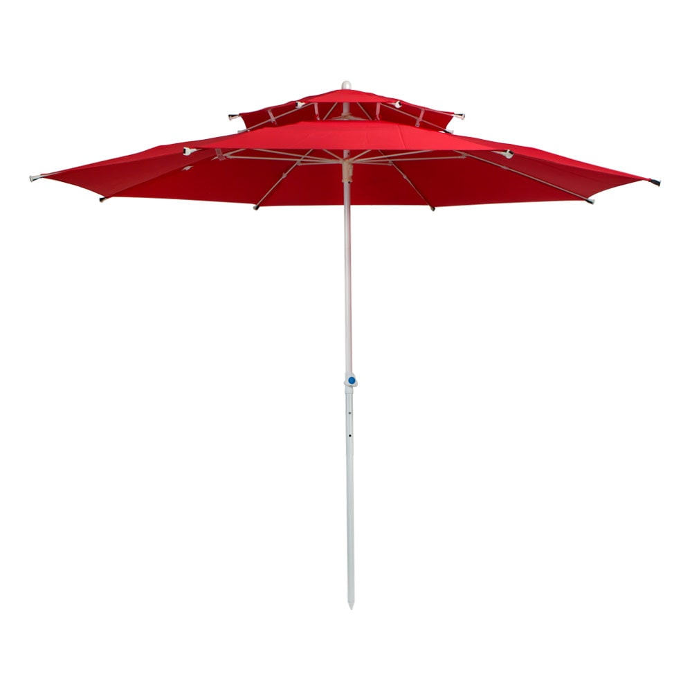 Guarda-sol octogonal de 280 cm com teto duplo e proteção UV35 + Aktive Beach