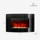 thumbnail of KlarsteinLausanne Elektrischer Kamin Leistung: 1000 - 2000W LED FernbedienungSchwarz