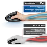 thumbnail of CSL - Wireless Vertikal Maus Bluetooth - kabellose Vertikalmaus - ergonomisches Design - Vorbeugung gegen Mausarm - besonders armschonend - für PC