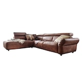 thumbnail of KAWOLA Sofa RISO Ecksofa mit motorischer Sitztiefenverstellung Leder braun Recamiere links