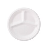 thumbnail of BIOZOYG 50 Stück Teller 26 cm, 3 Kammern Einwegteller, Zuckerrohr-Teller rechteckig für Menüs, umweltfreundlich, biologisch abbaubares Geschirr