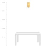 thumbnail of Applique Nordica 1 Luce Drago In Acciaio Nero E Rattan